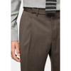 Tiavllya Business 2 Pieces Mens Coffee Suit Flat Notch Lapel Tuxedos For Wedding (Blazer+Pants)