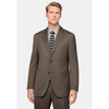 Tiavllya Business 2 Pieces Mens Coffee Suit Flat Notch Lapel Tuxedos For Wedding (Blazer+Pants)