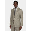 Tiavllya Business 2 Pieces Mens Khaki Suit Flat Notch Lapel Tuxedos For Wedding (Blazer+Pants)
