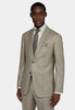 Tiavllya Business 2 Pieces Mens Khaki Suit Flat Notch Lapel Tuxedos For Wedding (Blazer+Pants)