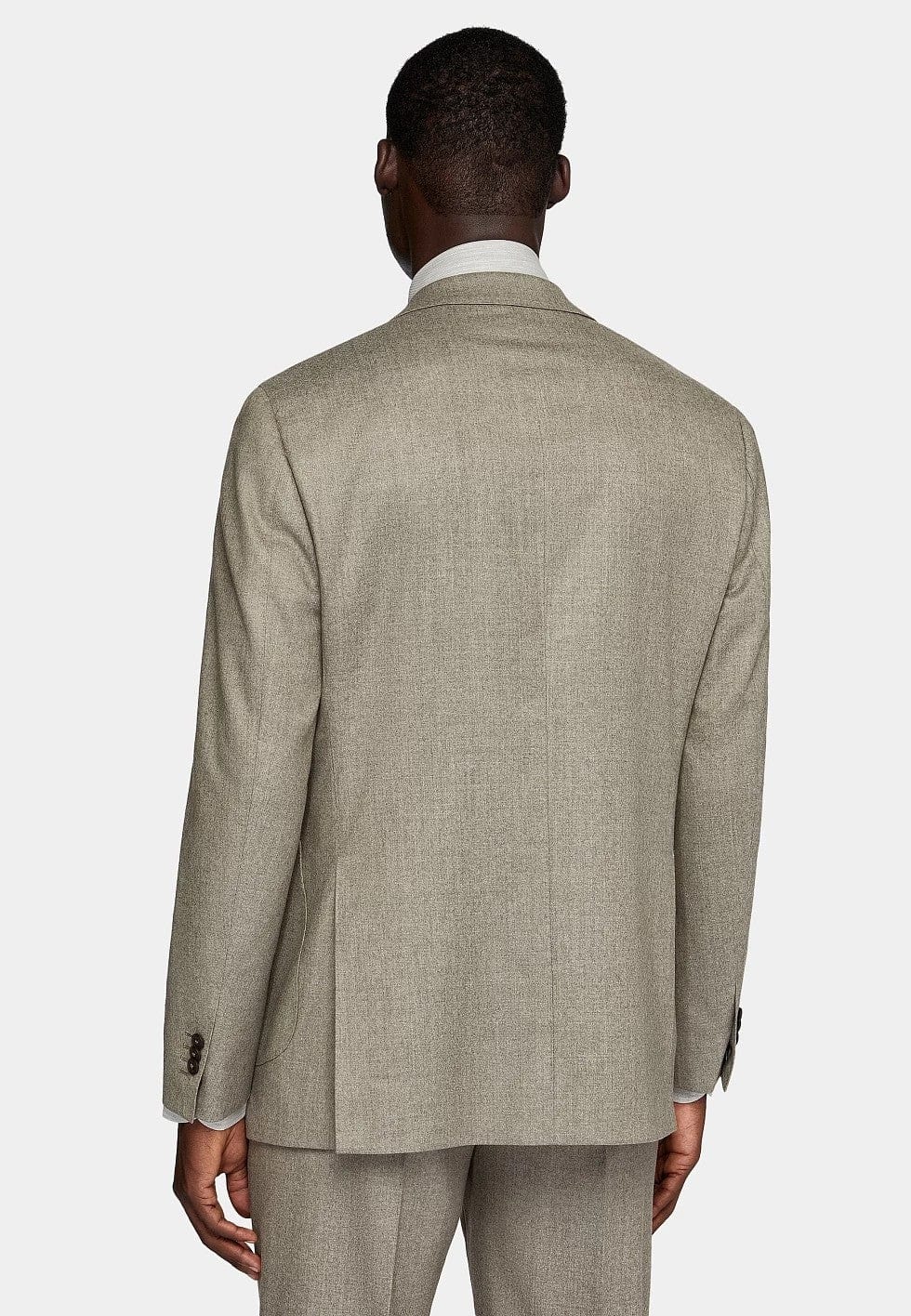 Tiavllya Business 2 Pieces Mens Khaki Suit Flat Notch Lapel Tuxedos For Wedding (Blazer+Pants)