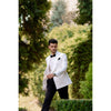 Tiavllya Business 2 Pieces Mens Suit Flat Notch Lapel Tuxedos (Blazer+Pants)
