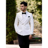 Tiavllya Business 2 Pieces Mens Suit Flat Notch Lapel Tuxedos (Blazer+Pants)
