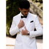 Tiavllya Business 2 Pieces Mens Suit Flat Notch Lapel Tuxedos (Blazer+Pants)