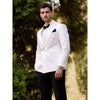 Tiavllya Business 2 Pieces Mens Suit Flat Notch Lapel Tuxedos (Blazer+Pants)