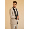 Tiavllya Business 2 Pieces Mens Suit Flat Notch Lapel Tuxedos (Blazer+Pants)