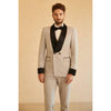 Tiavllya Business 2 Pieces Mens Suit Flat Notch Lapel Tuxedos (Blazer+Pants)