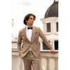Tiavllya Business 2 Pieces Mens Suit Flat Notch Lapel Tuxedos (Blazer+Pants)