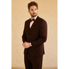 Tiavllya Business 3 Pieces Mens Suit Flat Notch Lapel Tuxedos (Blazer+vest+Pants)