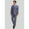 Tiavllya Business 3 Pieces Mens Suit Flat Notch Lapel Tuxedos (Blazer+vest+Pants)