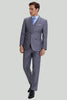 Tiavllya Business 3 Pieces Mens Suit Flat Notch Lapel Tuxedos (Blazer+vest+Pants)