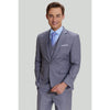 Tiavllya Business 3 Pieces Mens Suit Flat Notch Lapel Tuxedos (Blazer+vest+Pants)