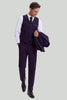Tiavllya Business 3 Pieces Mens Suit Flat Notch Lapel Tuxedos (Blazer+vest+Pants)