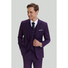 Tiavllya Business 3 Pieces Mens Suit Flat Notch Lapel Tuxedos (Blazer+vest+Pants)