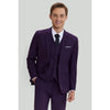 Tiavllya Business 3 Pieces Mens Suit Flat Notch Lapel Tuxedos (Blazer+vest+Pants)