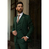 Tiavllya Business 3 Pieces Mens Suit Flat Notch Lapel Tuxedos (Blazer+vest+Pants)