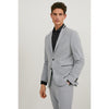 Tiavllya Business 3 Pieces Mens Suit Flat Notch Lapel Tuxedos (Blazer+vest+Pants)
