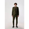 Tiavllya Business 3 Pieces Mens Suit Flat Notch Lapel Tuxedos (Blazer+vest+Pants)