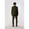 Tiavllya Business 3 Pieces Mens Suit Flat Notch Lapel Tuxedos (Blazer+vest+Pants)