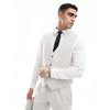Tiavllya Business 3 Pieces Mens Suit Flat Notch Lapel Tuxedos (Blazer+vest+Pants)
