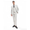 Tiavllya Business 3 Pieces Mens Suit Flat Notch Lapel Tuxedos (Blazer+vest+Pants)