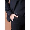 Tiavllya Business 3 Pieces Mens Suit Flat Peak Lapel Tuxedos (Blazer+vest+Pants)