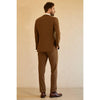 Tiavllya Business 3 Pieces Mens Suit Flat Peak Lapel Tuxedos (Blazer+vest+Pants)
