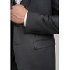Tiavllya Business 3 Pieces Mens Suit Flat Peak Lapel Tuxedos (Blazer+vest+Pants)