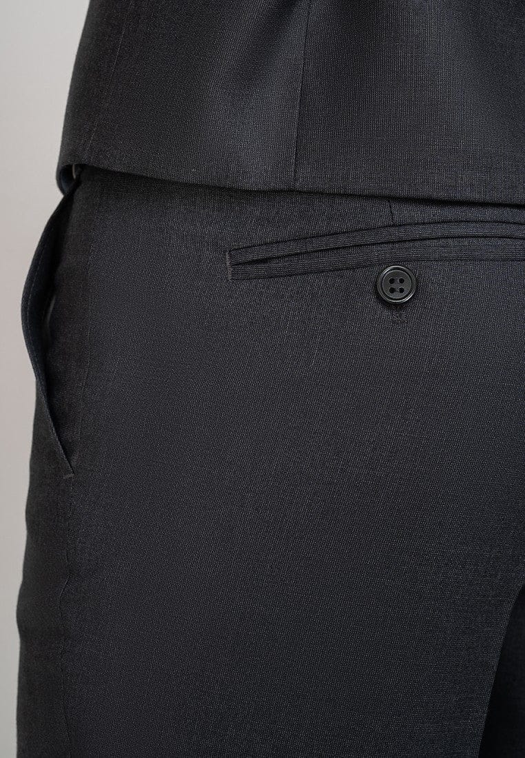 Tiavllya Business 3 Pieces Mens Suit Flat Peak Lapel Tuxedos (Blazer+vest+Pants)