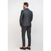 Tiavllya Business 3 Pieces Mens Suit Flat Peak Lapel Tuxedos (Blazer+vest+Pants)