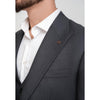 Tiavllya Business 3 Pieces Mens Suit Flat Peak Lapel Tuxedos (Blazer+vest+Pants)