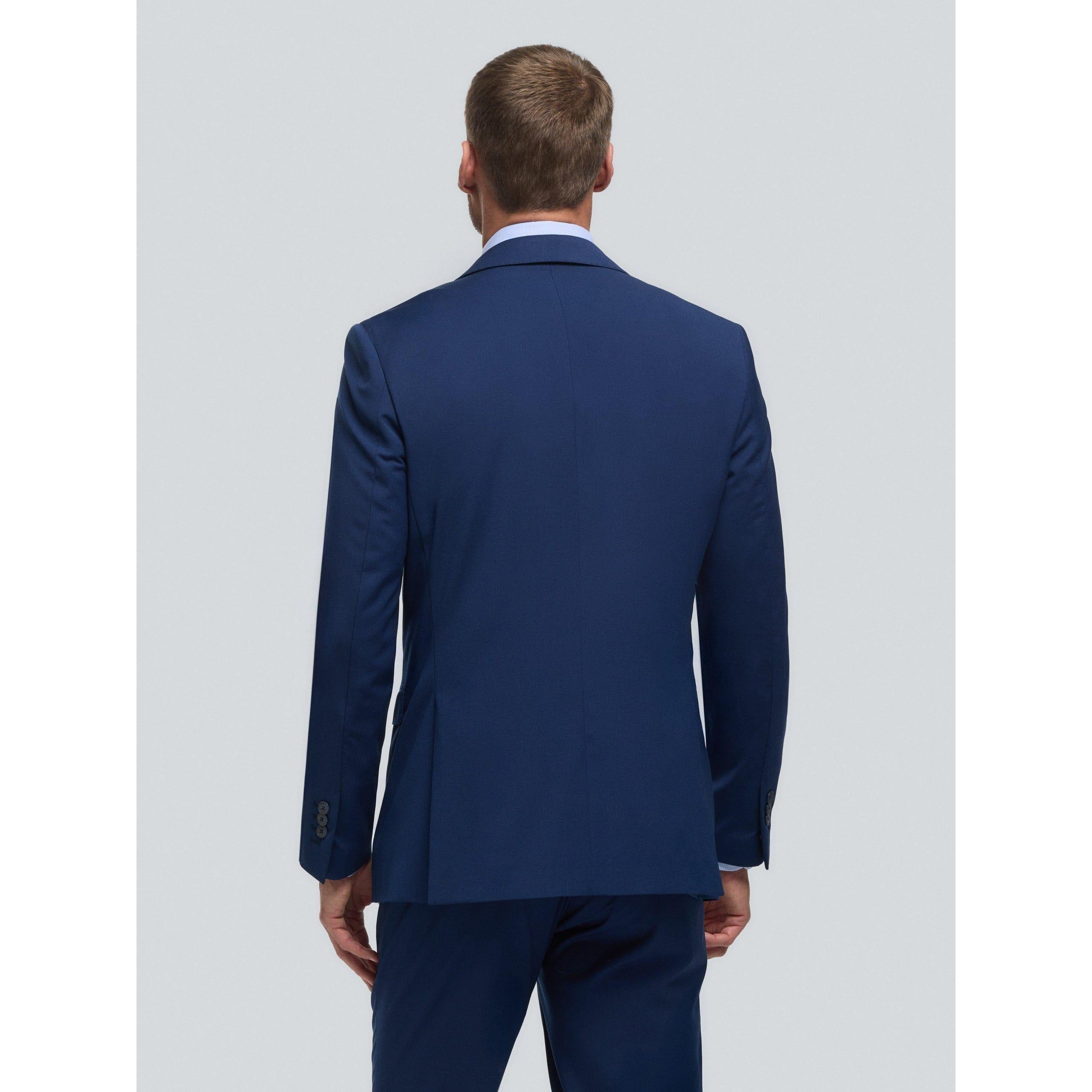 Tiavllya Formal Men's 2 Piece Navy Blue Suit For Prom Suit