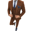 Tiavllya Business Men's 3 Piece Regular Fit Peak Lapel Flat Men's Suit (Blazer+Vest+Pants)