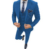 Tiavllya Business Men's 3 Piece Regular Fit Peak Lapel Flat Men's Suit (Blazer+Vest+Pants)