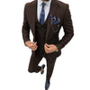 Tiavllya Business Men's 3 Piece Regular Fit Peak Lapel Flat Men's Suit (Blazer+Vest+Pants)