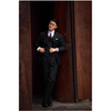 Tiavllya Business Men's 3 Pieces Mens Black Suit Notch Lapel Solid Tuxedos (Blazer+vest+Pants)