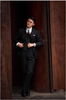 Tiavllya Business Men's 3 Pieces Mens Black Suit Notch Lapel Solid Tuxedos (Blazer+vest+Pants)