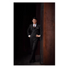 Tiavllya Business Men's 3 Pieces Mens Black Suit Notch Lapel Solid Tuxedos (Blazer+vest+Pants)