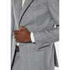 Tiavllya Business Men's 3 Pieces Slim Fit Striped Notch Lapel Tuxedos (Blazer+Pants)