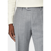 Tiavllya Business Men's 3 Pieces Slim Fit Striped Notch Lapel Tuxedos (Blazer+Pants)