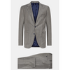 Tiavllya Business Men's 3 Pieces Slim Fit Striped Notch Lapel Tuxedos (Blazer+Pants)