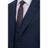 Tiavllya Business Men's Navy 3 Pieces Mens Suit Notch Lapel Flat Tuxedos (Blazer+vest+Pants)