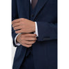 Tiavllya Business Men's Navy 3 Pieces Mens Suit Notch Lapel Flat Tuxedos (Blazer+vest+Pants)