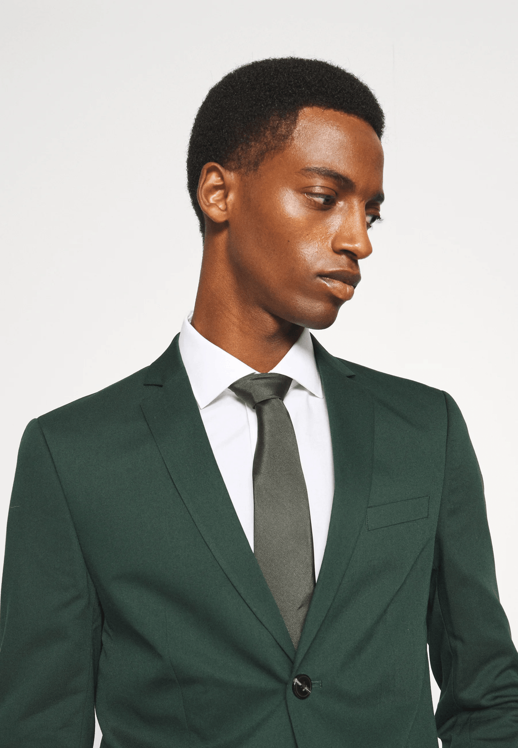 Tiavllya Casual 2 Pieces Mens Hunt Green Suit Flat Notch Lapel Tuxedos For Wedding (Blazer+Pants)