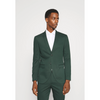 Tiavllya Casual 2 Pieces Mens Hunt Green Suit Flat Notch Lapel Tuxedos For Wedding (Blazer+Pants)