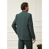 Tiavllya Casual 2 Pieces Mens Hunt Green Suit Flat Notch Lapel Tuxedos For Wedding (Blazer+Pants)