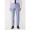 Tiavllya Casual 2 Pieces Mens Light Blue Suit Flat Notch Lapel Tuxedos For Wedding (Blazer+Pants)