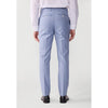Tiavllya Casual 2 Pieces Mens Light Blue Suit Flat Notch Lapel Tuxedos For Wedding (Blazer+Pants)