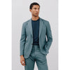 Tiavllya Casual 2 Pieces Mens Suit Flat Notch Lapel Tuxedos For Wedding (Blazer+Pants)