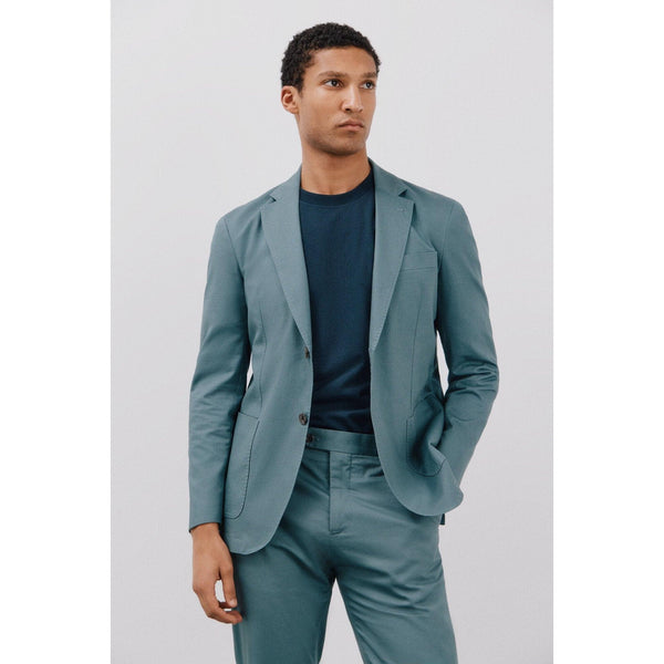 Tiavllya Casual 2 Pieces Mens Suit Flat Notch Lapel Tuxedos For Wedding (Blazer+Pants)